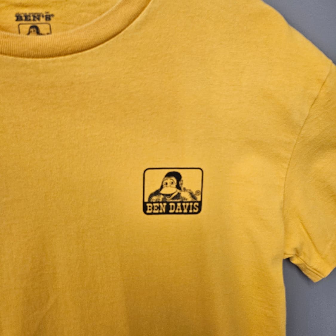 벤 데이비스 프린트 티셔츠 옐로우 상품이미지3