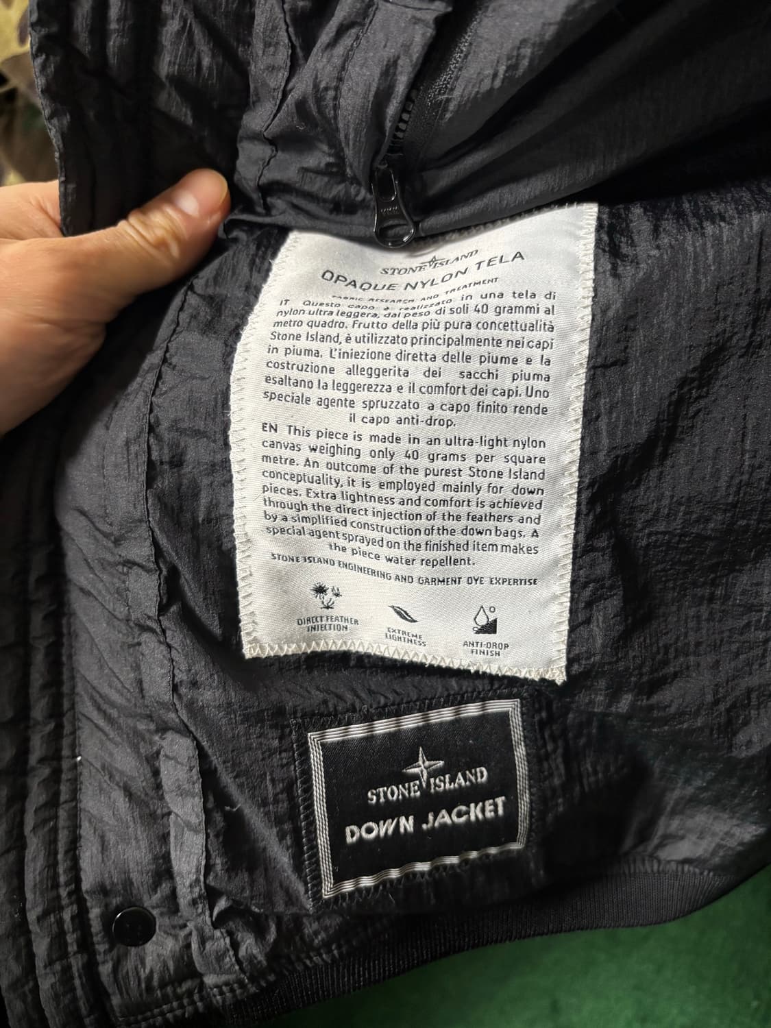 빠른처분! 스톤아일랜드 패딩 M 💙💜🖤 상품이미지7