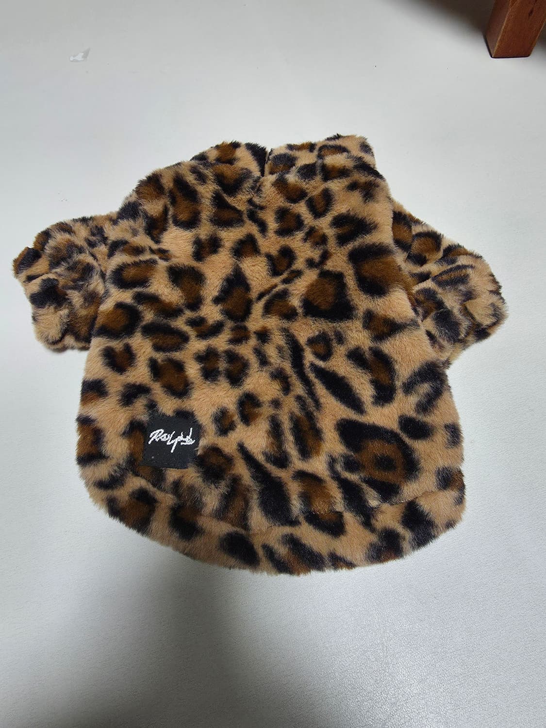 강아지 호피 퍼 자켓 상품이미지1