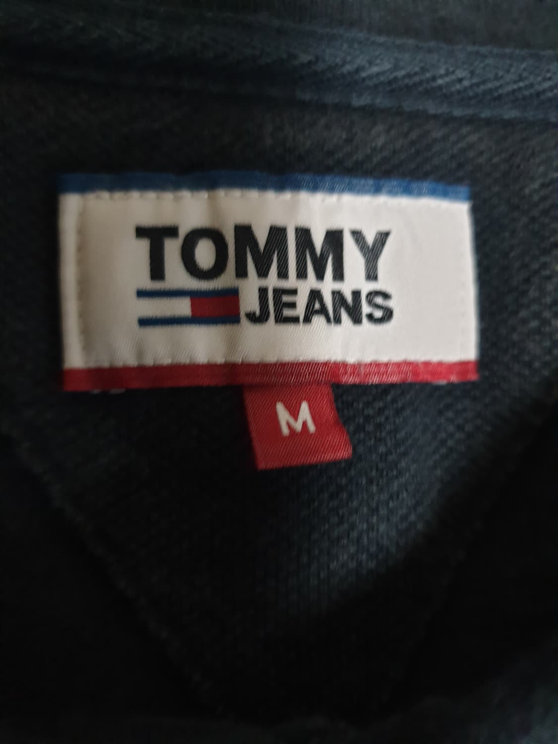 타미진스 코튼 뱃지자수로고 카라티 블랙 (M) 상품이미지2