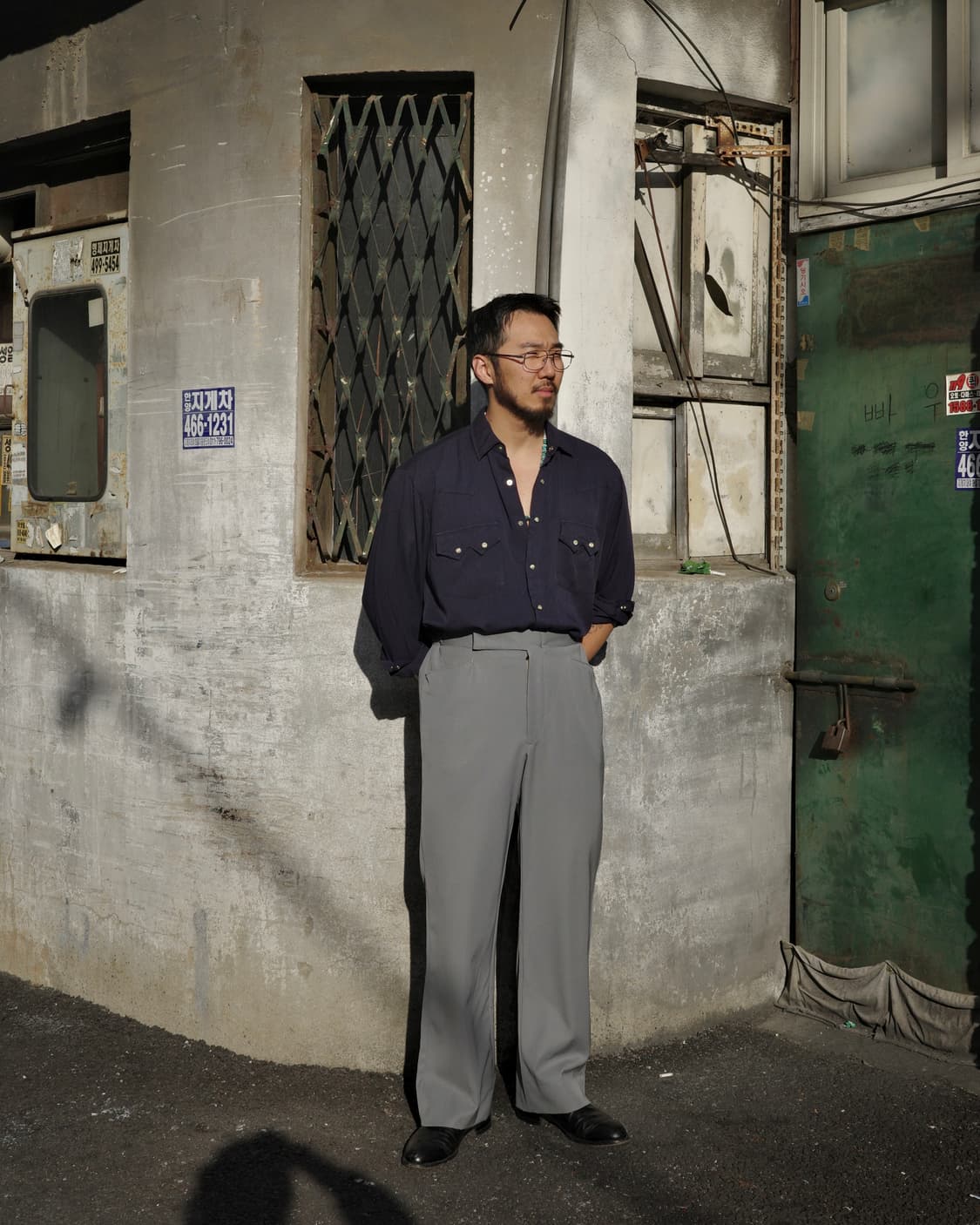 50~60‘s 빈티지 로커빌리 개버딘 슬랙스 상품이미지7