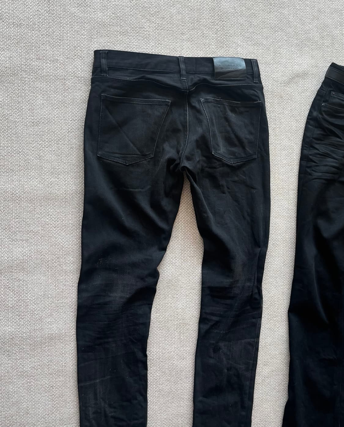 빈티지 버버리 블랙라벨 블랙 슬림핏 진 73 상품이미지3