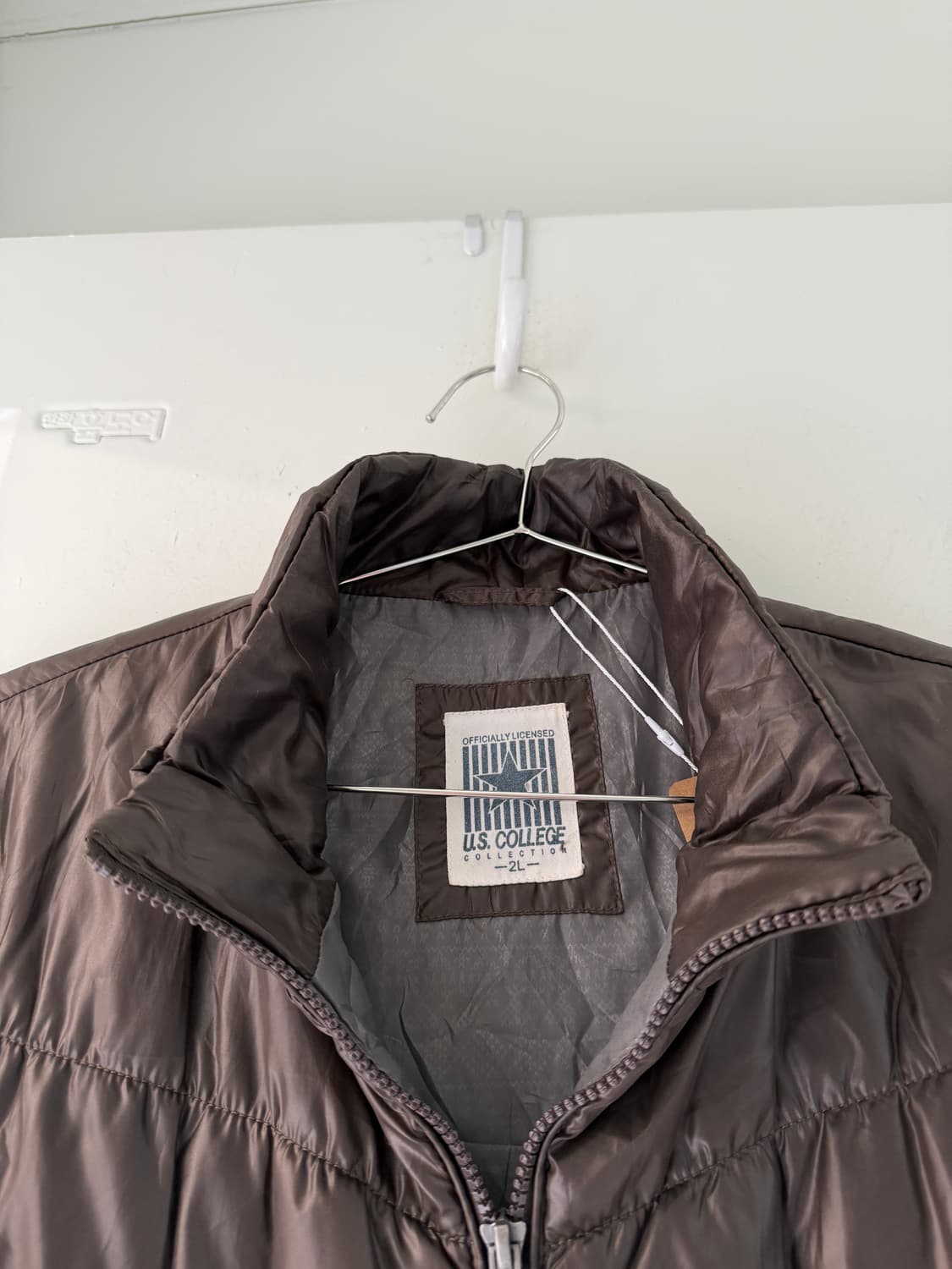 일본빈티지 브라운 패딩조끼 상품이미지6