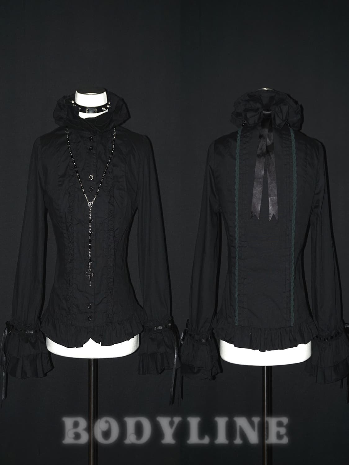 (body line) gothic lolita frill shirt  상품이미지1