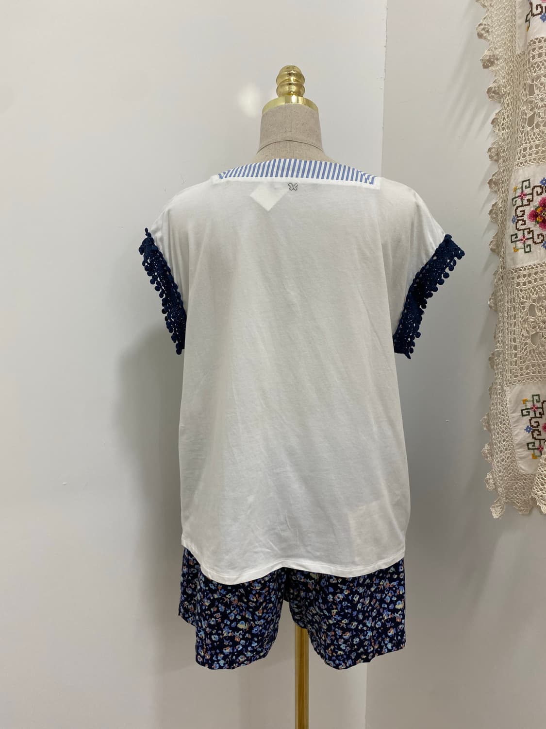 weekend MaxMara 에스닉 자수 린넨 민소매 상품이미지5