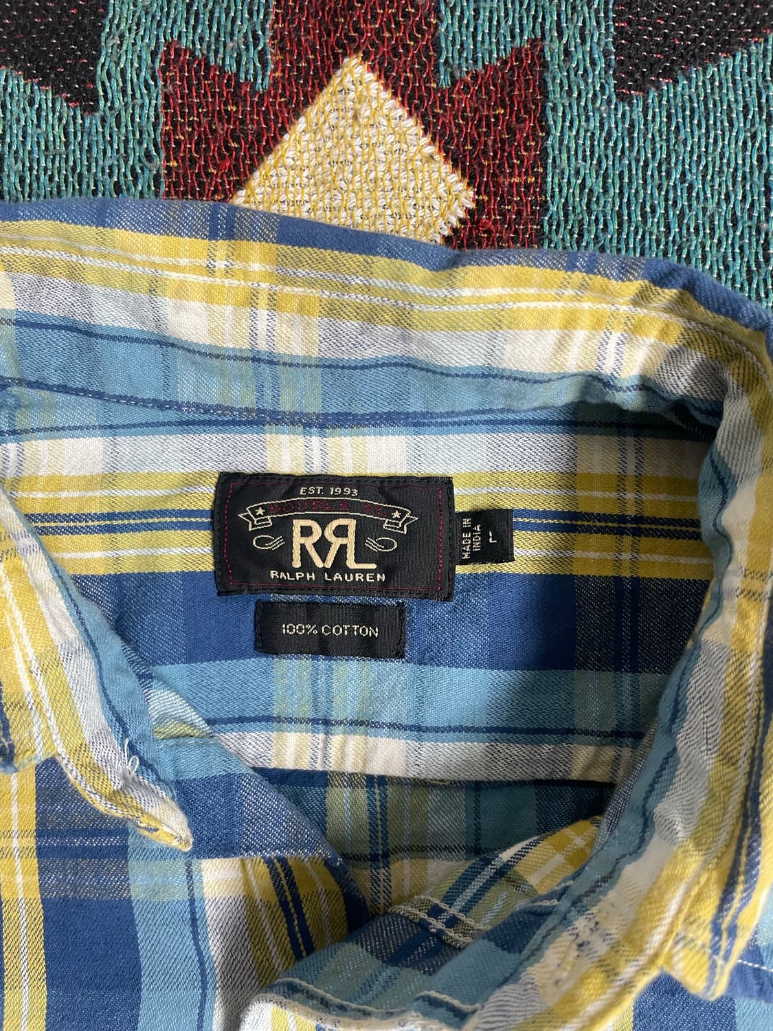 RRL 플레이드 워크셔츠(M) 상품이미지2