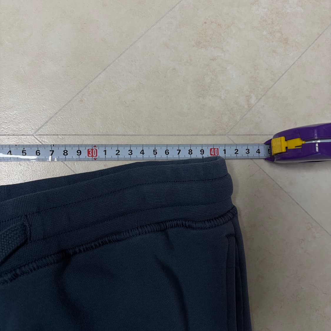 새상품(L)스톤아일랜드 와펜 패치 카고 트레이닝 팬츠 네이비블루 상품이미지5