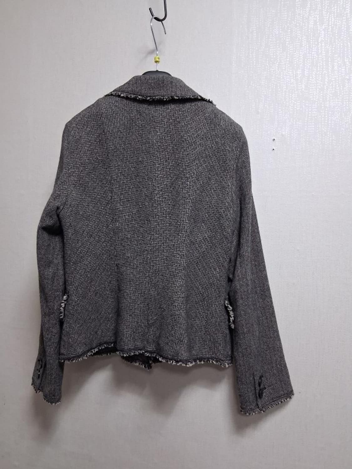 크리지아 여성 양모모직쟈켓 헤링본그레이체크 66 상품이미지2