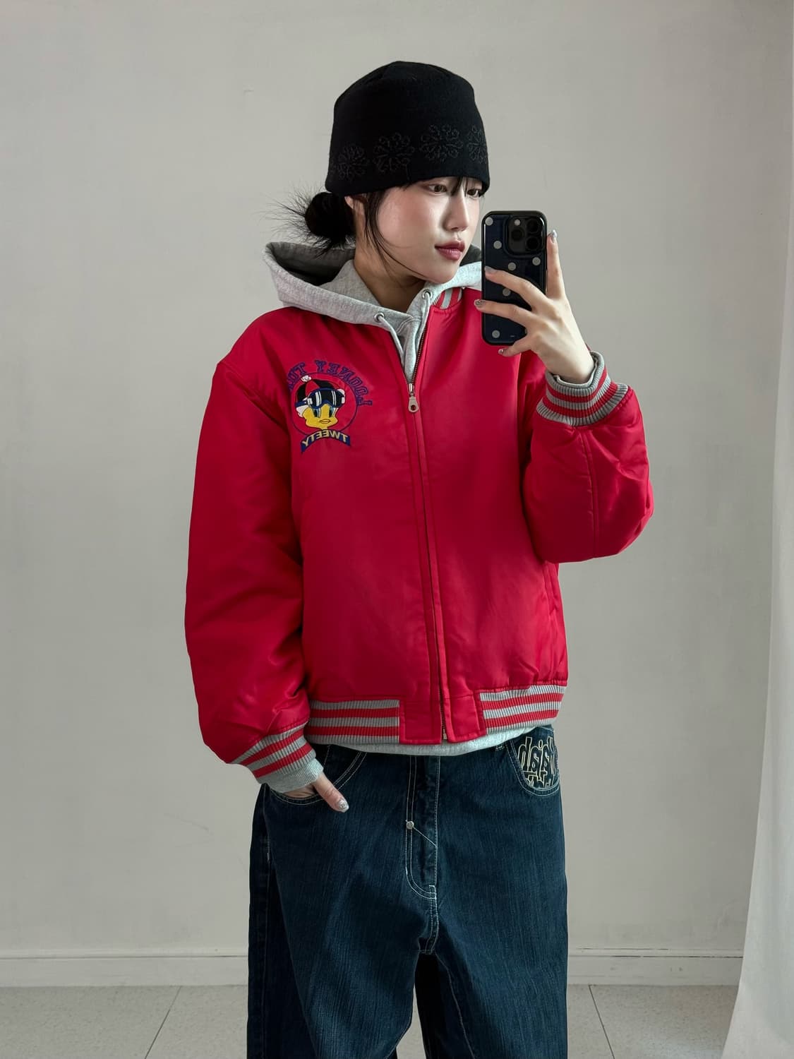 루니툰즈 레드 자수 자켓 상품이미지4