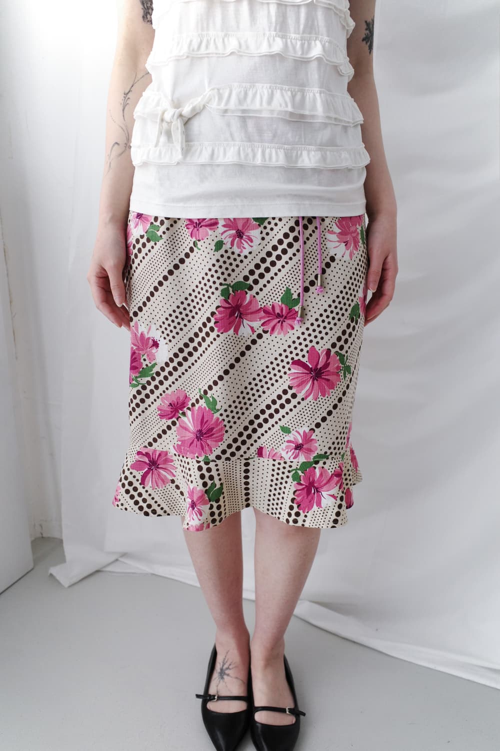 flower dot skirt 상품이미지5