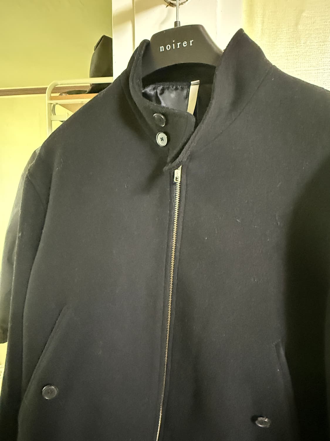 노이어 울 헤링턴 블루종 블랙 상품이미지5