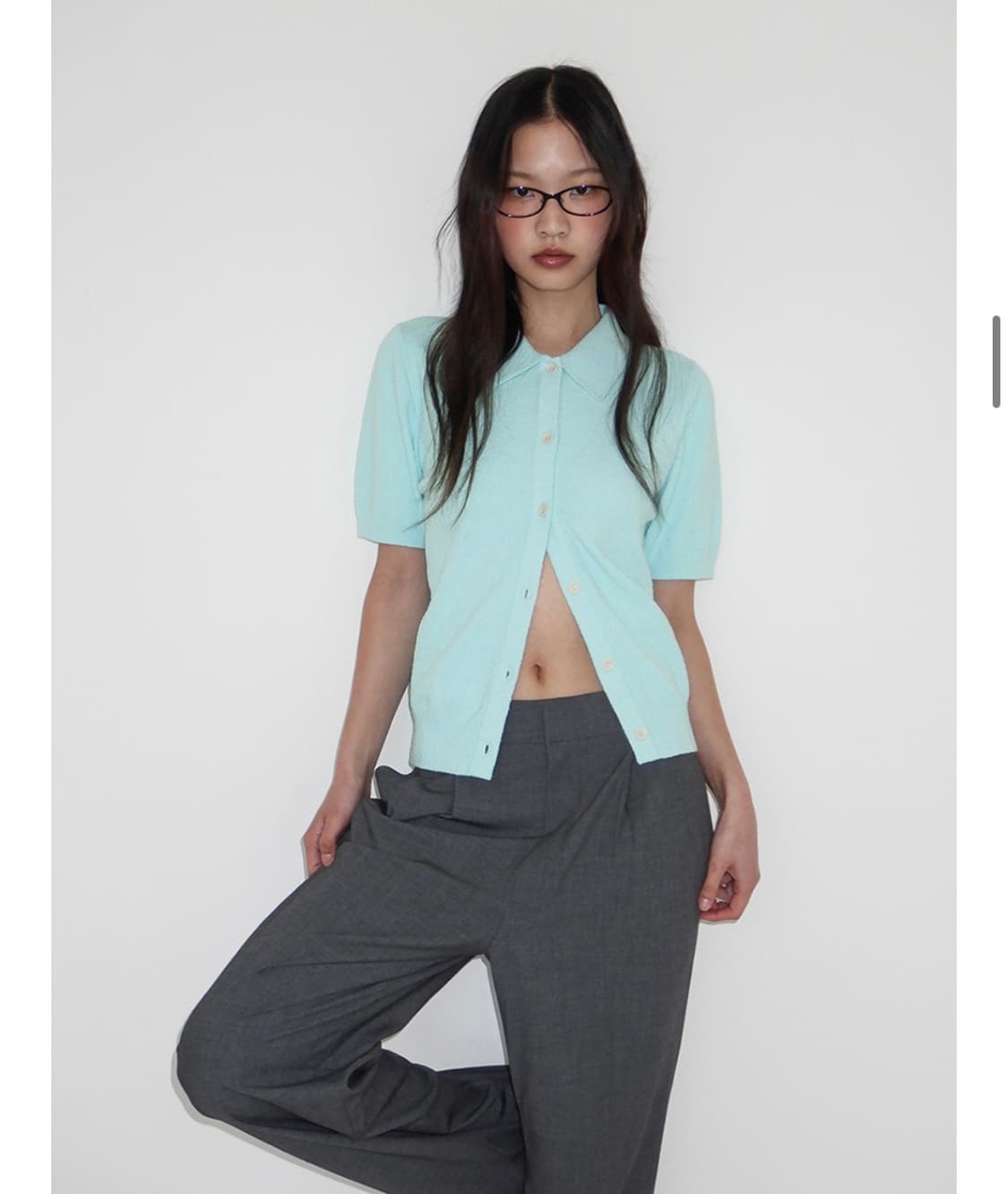 포니테일 tweet half sleeve cardigan 상품이미지2