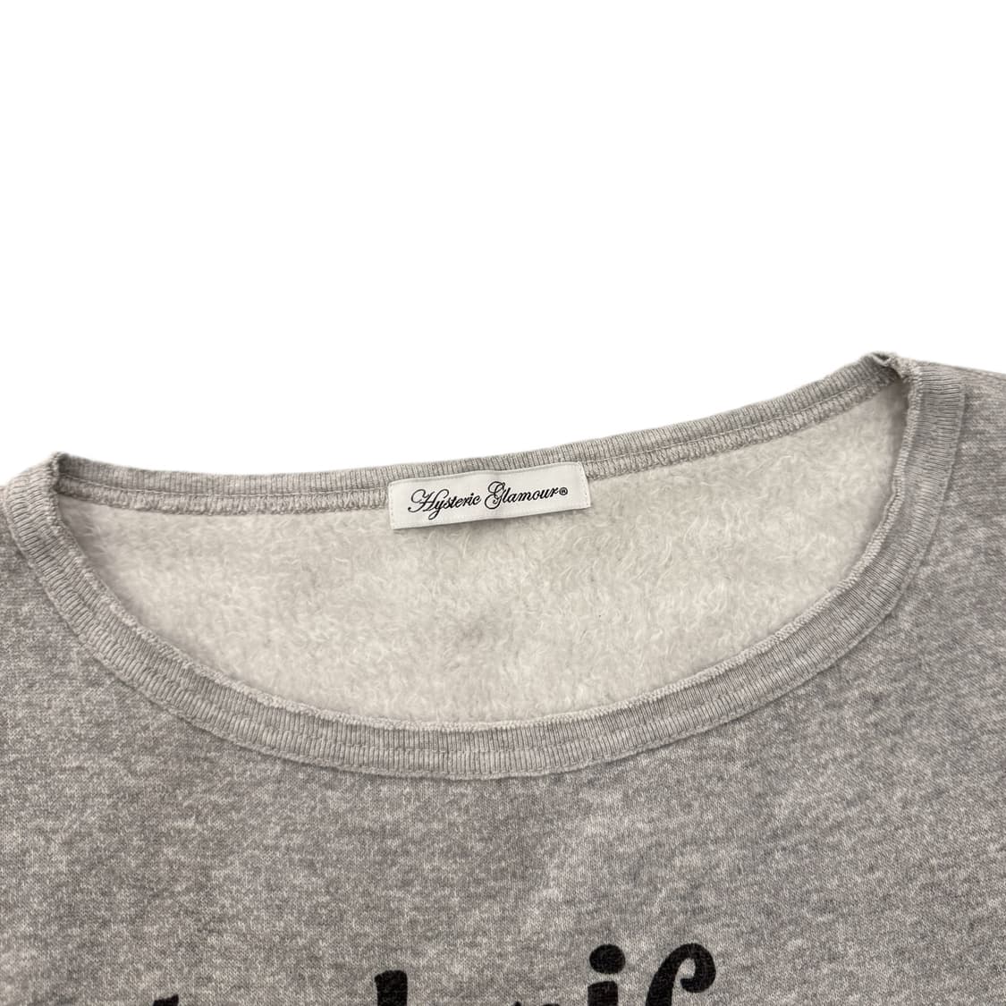 히스테릭글래머 버니 스웻셔츠 맨투맨 멜란지 그레이 상품이미지6