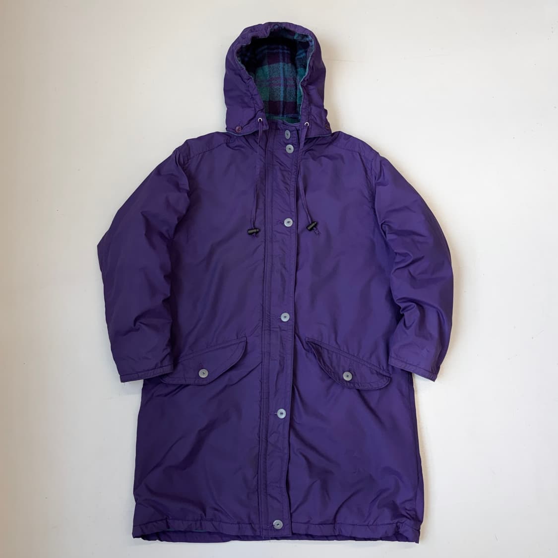 엘엘빈 90s 퍼플 롱 후드 파카 자켓 상품이미지2