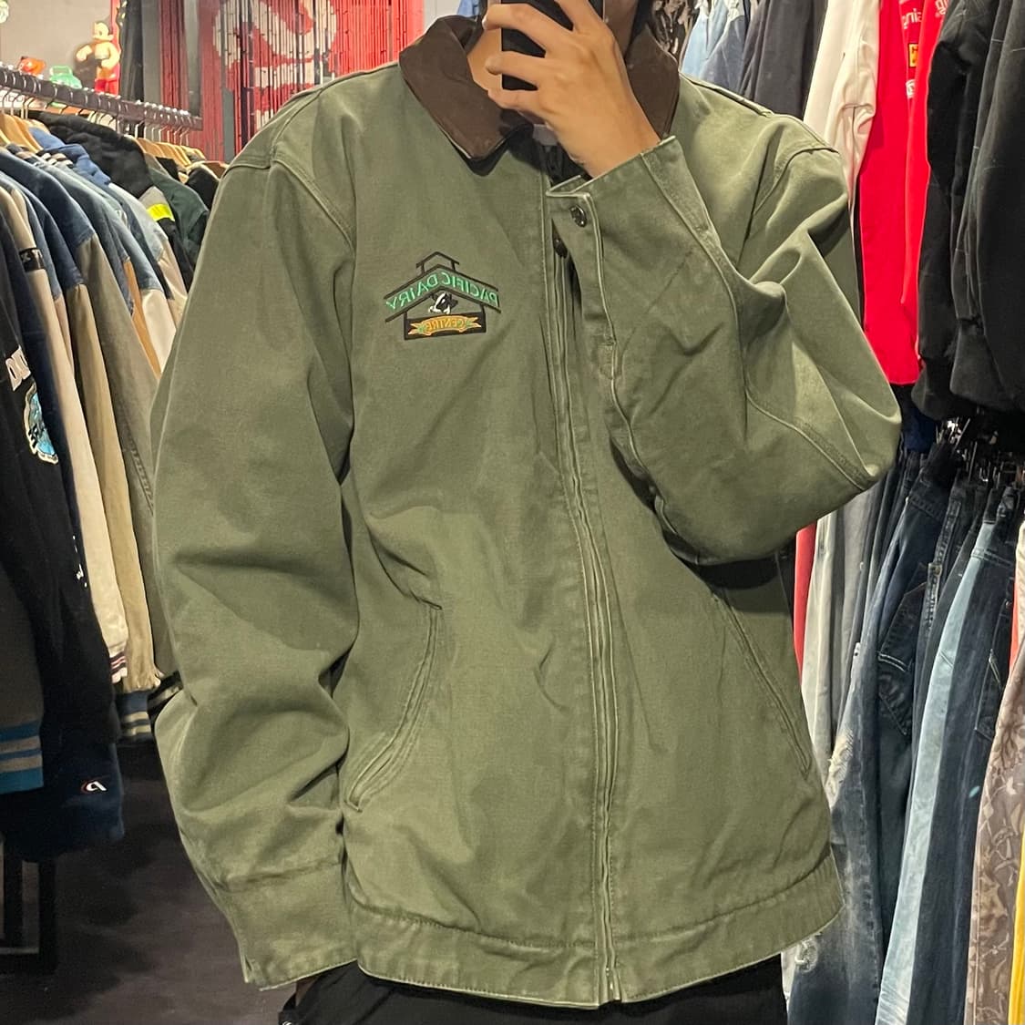 [IM] VTG 빈티지 연카키 카라 워크자켓 상품이미지3