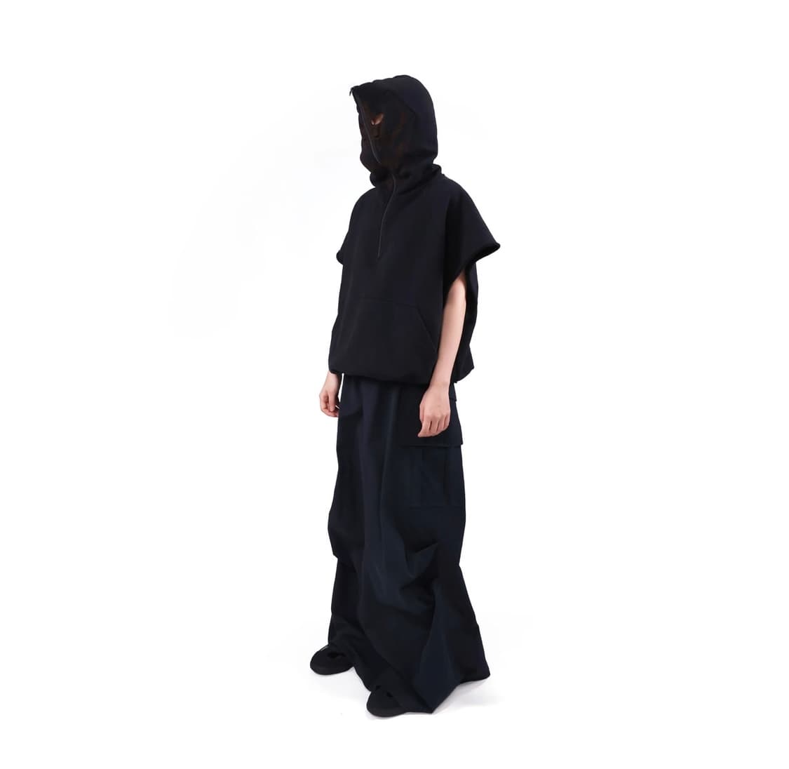 Dingyun zhang - sleeveless hoodie(black) 상품이미지5