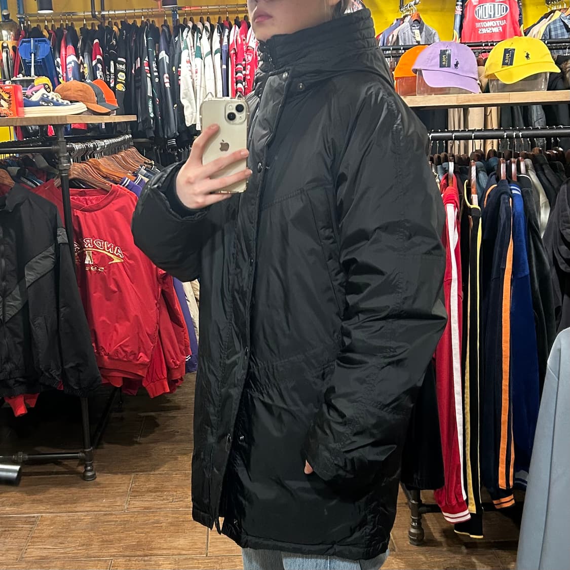 [HI] 나이키 하프 패딩 블랙 상품이미지4