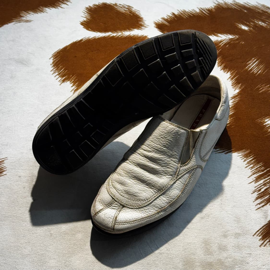 프라다 스포츠 로퍼 레더 화이트 (275-280) 상품이미지6