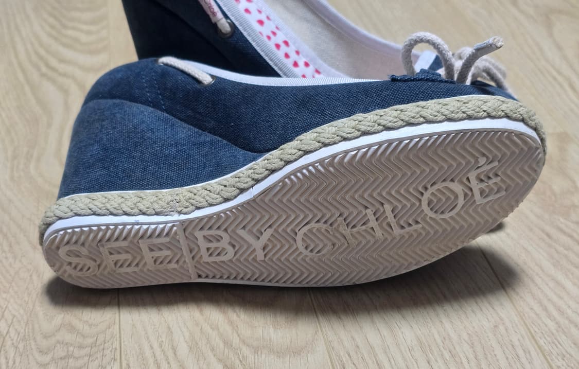 씨바이끌로에 로페 디테일 웨지 펌프스 39 상품이미지7