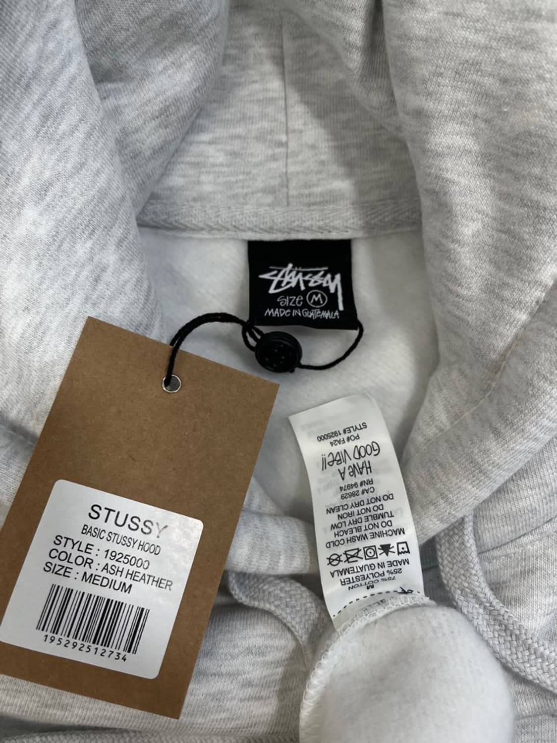 새제품/스투시 애쉬헤더 후드 티셔츠/#3275 상품이미지5