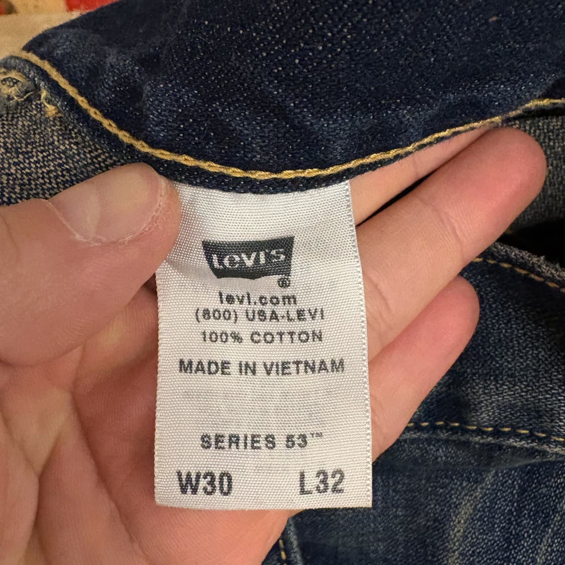 00s 리바이스 워크웨어 라인 빈티지워싱 부츠컷 데님팬츠 N185 상품이미지9
