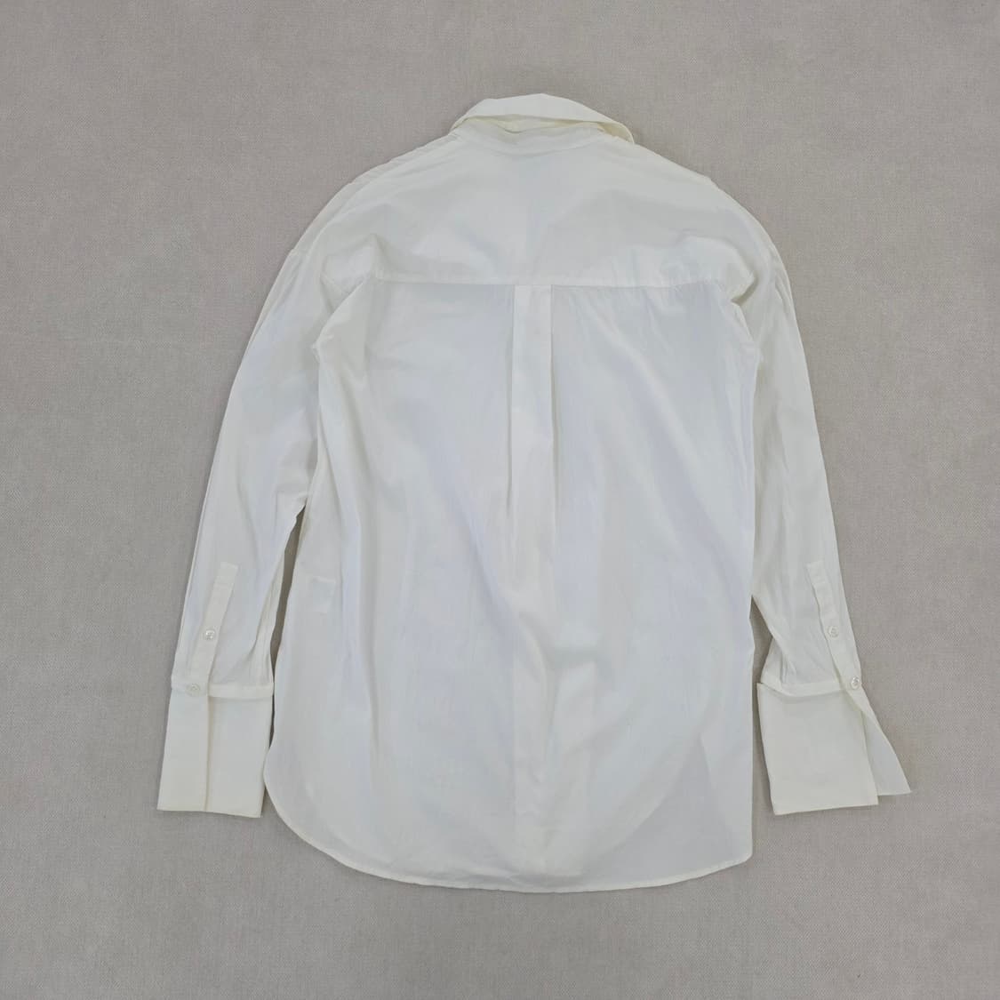 [S] 띠어리 화이트 코튼 셔츠 남방 0220J 상품이미지3