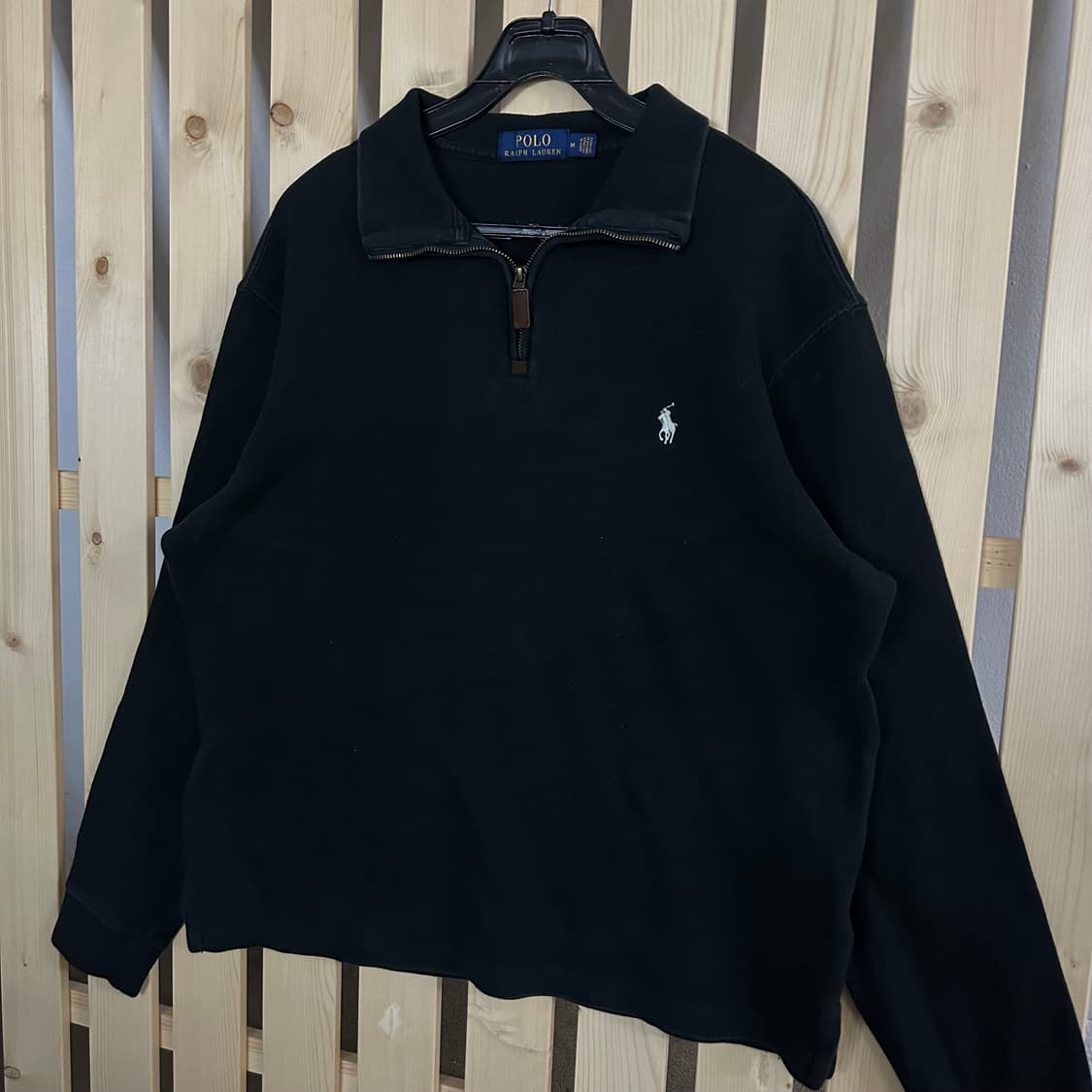 (M) 폴로 랄프로렌 블랙 반집업 니트 상품이미지2