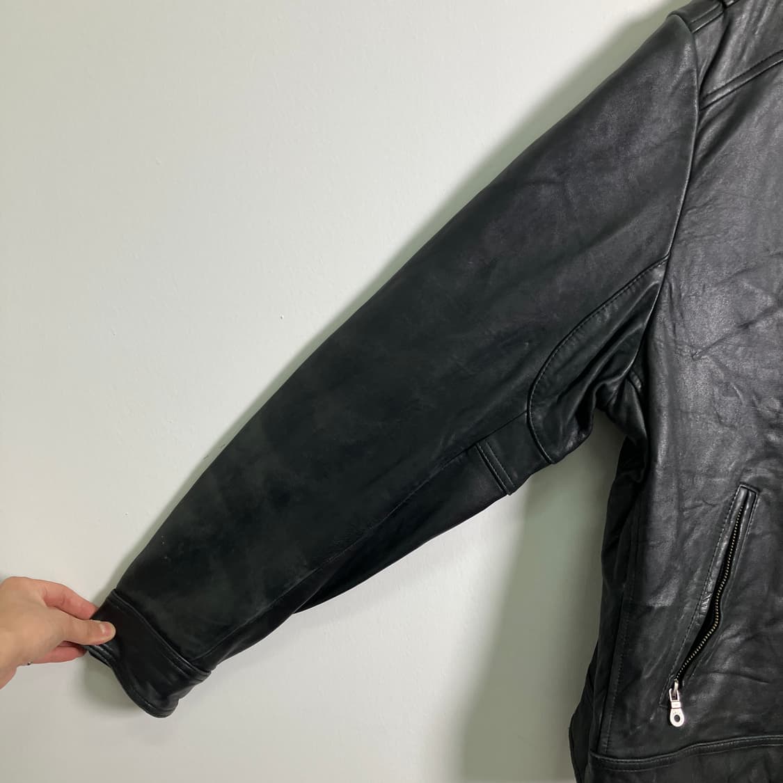 할리데이비슨 모터사이클 블랙 가죽 자켓 XL 상품이미지7