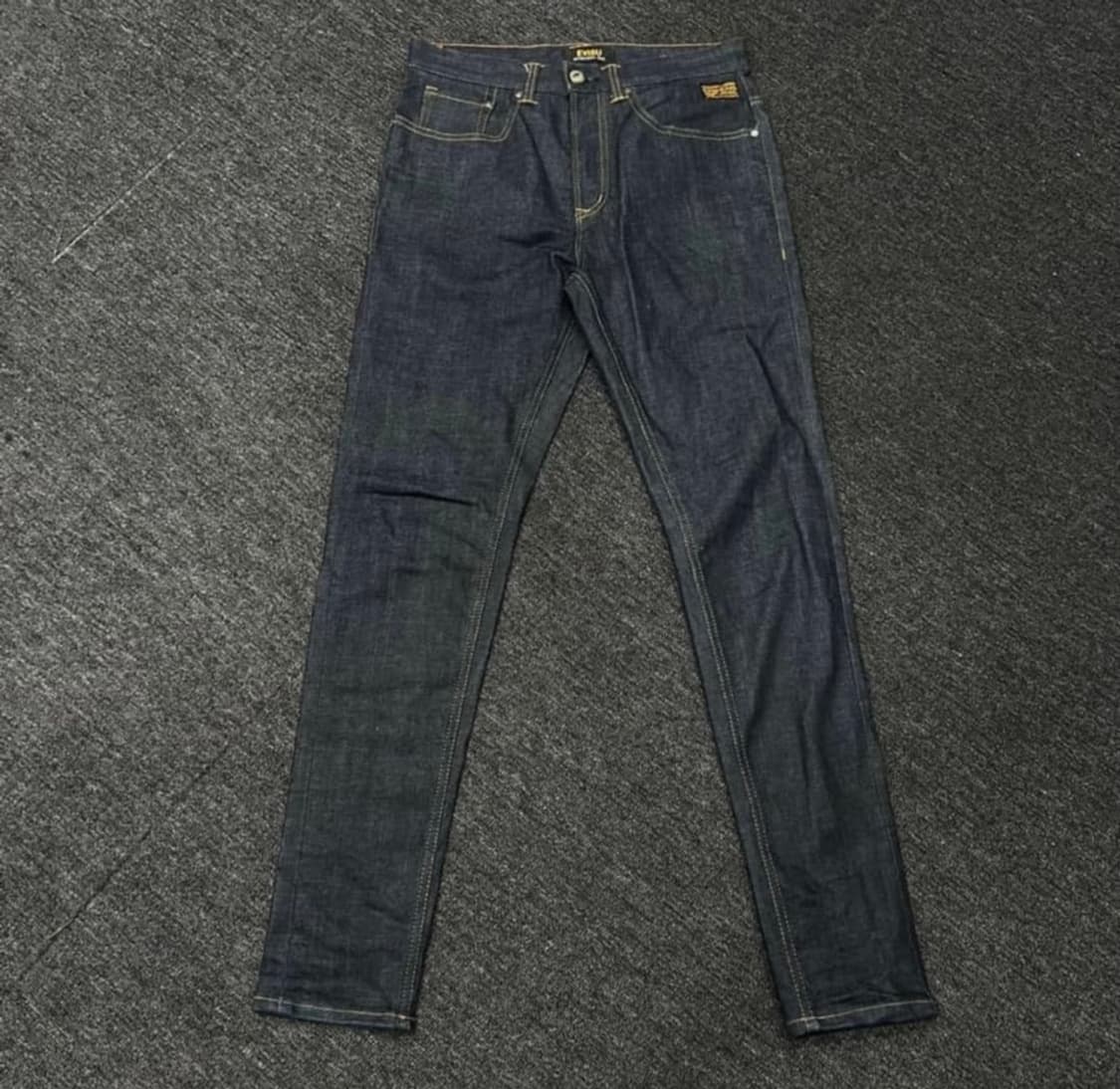 에비수 백로고 데님 자수 팬츠 상품이미지7