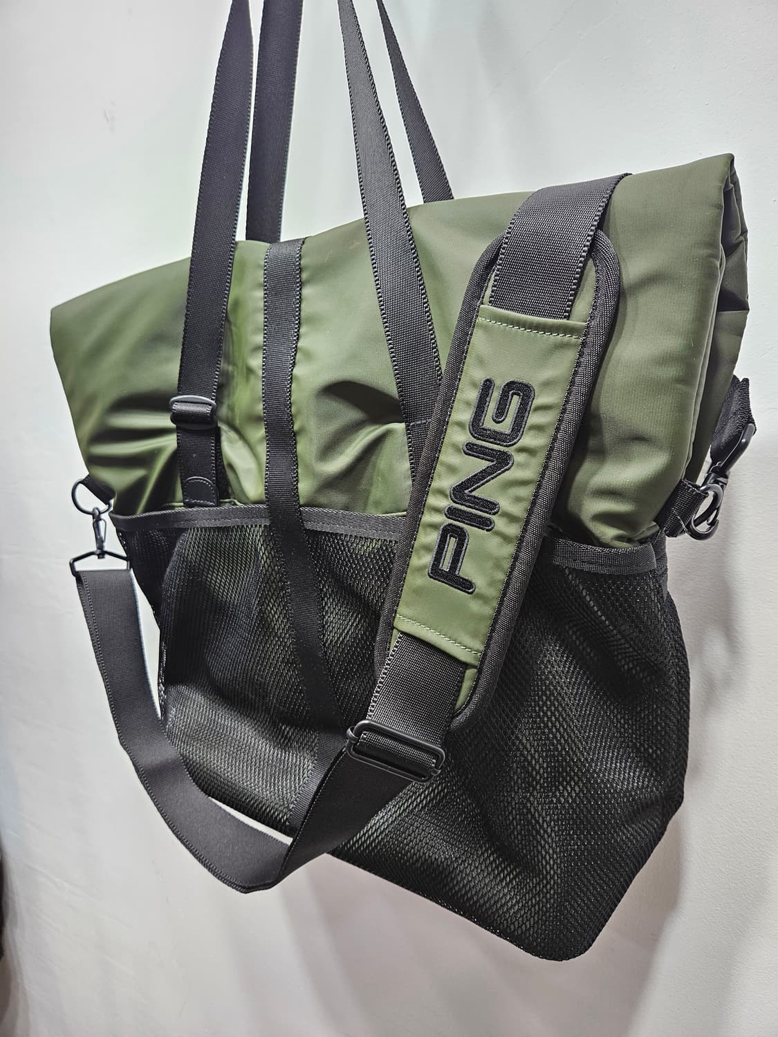 핑(PING) 롤탑 토트백 카키/블랙 상품이미지7