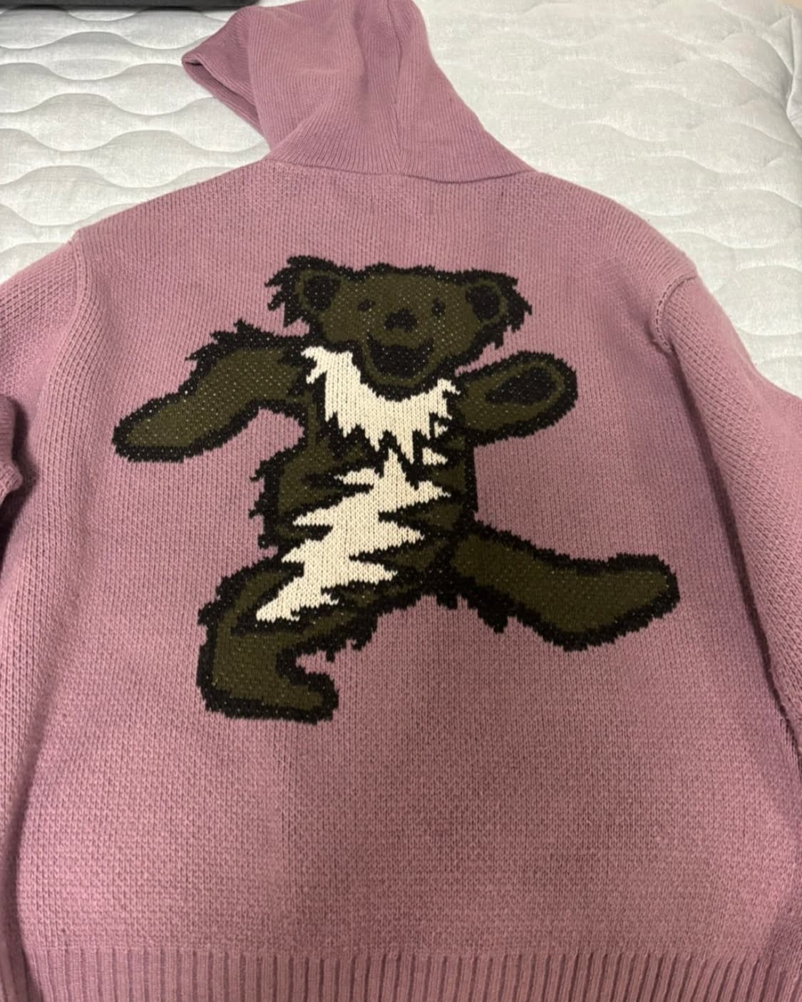 디스이즈네버댓 x 그레이트풀 데드 댄싱 베어 니트 후드집업 상품이미지2