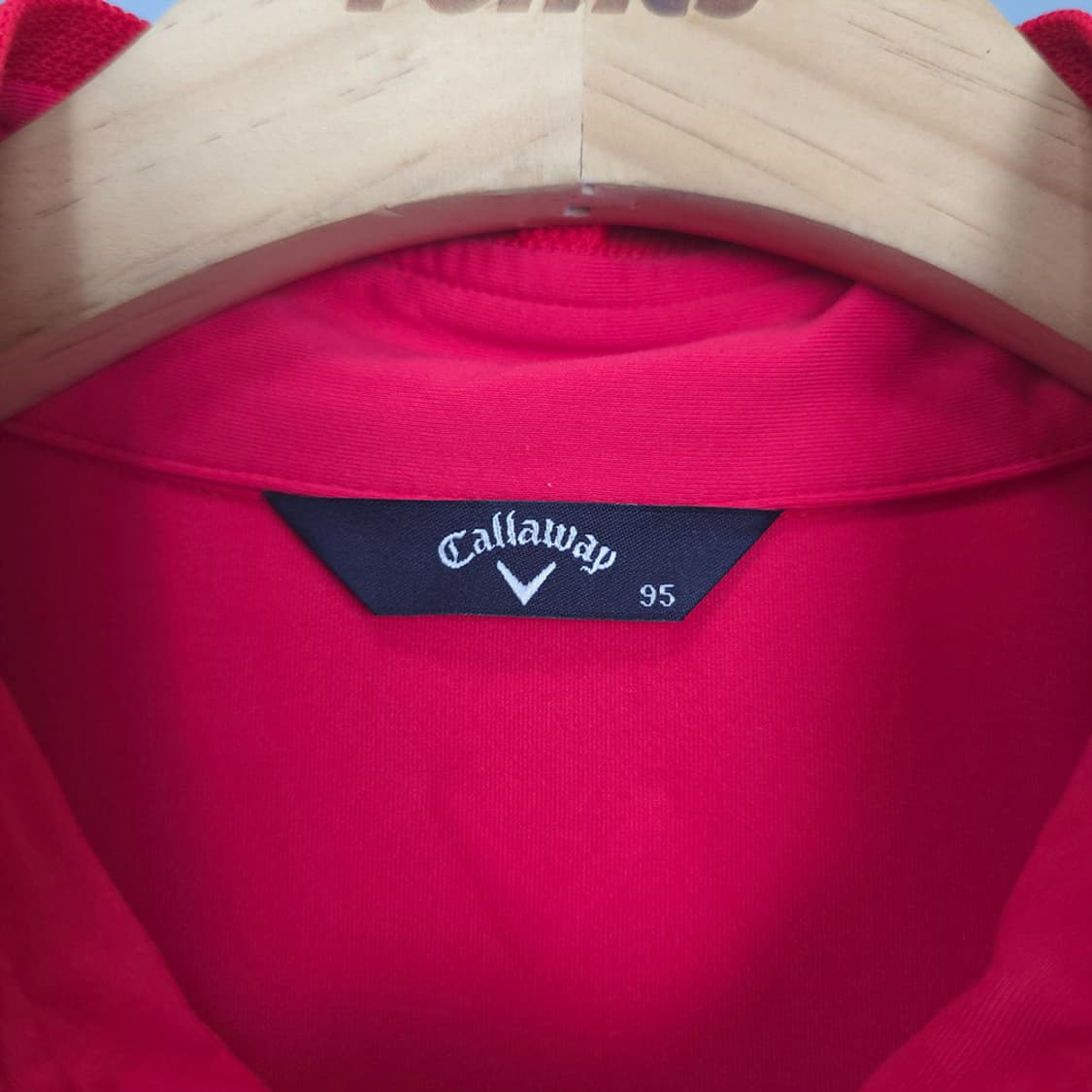 캘러웨이 Callaway 하프집업 기능성 골프 반팔티 레드 95 상품이미지7
