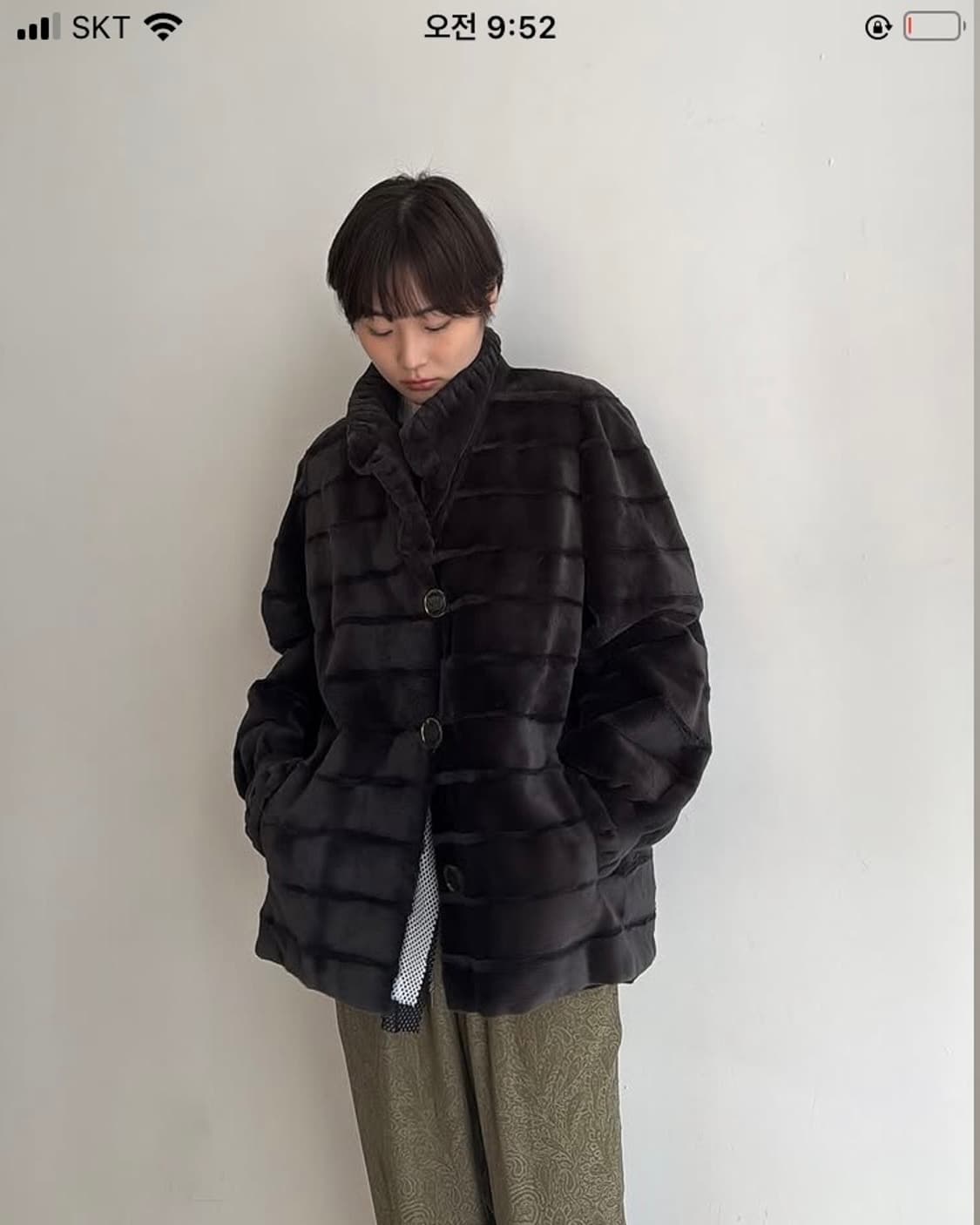 리버시블 rex fur jacket 낙원빈티지 상품이미지4