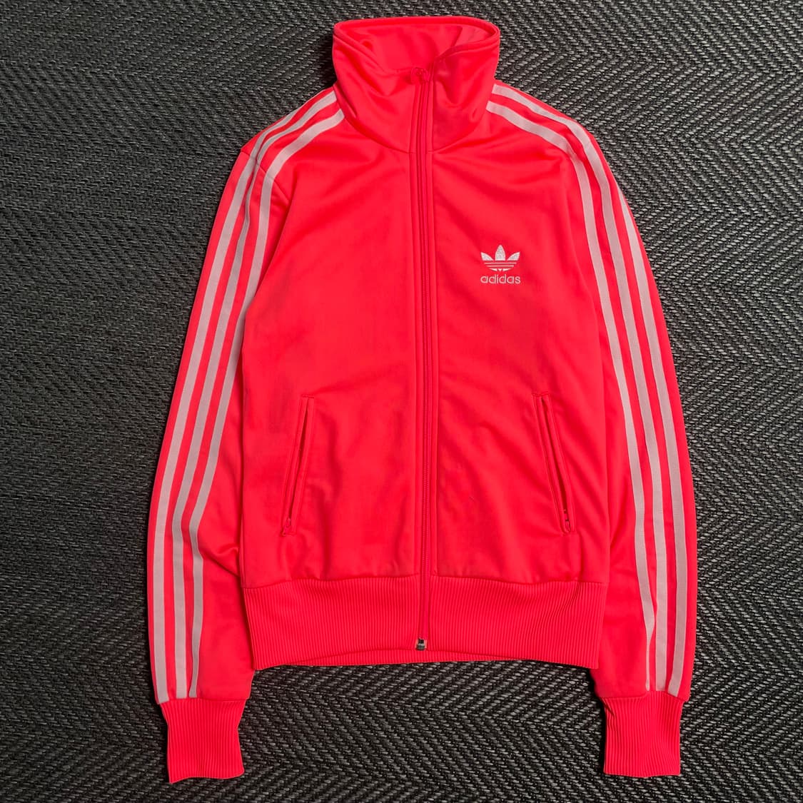 아디다스 우먼스 파이어버드 빅로고 네온 핑크 트랙탑 져지o 5321 상품이미지5