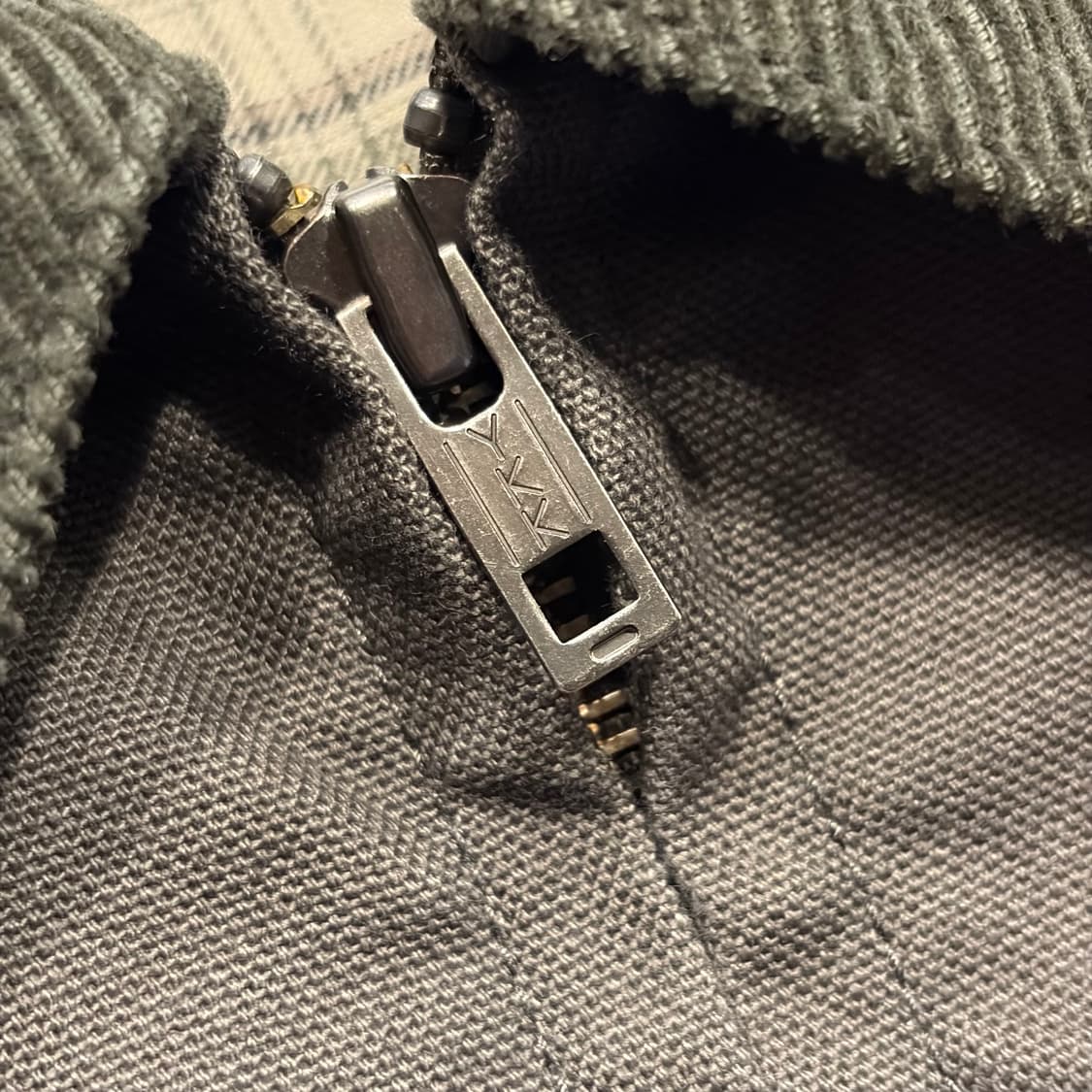 [XL] 유니클로 쇼트 카키 코듀로이 카라 블루종 자켓 C750 상품이미지5