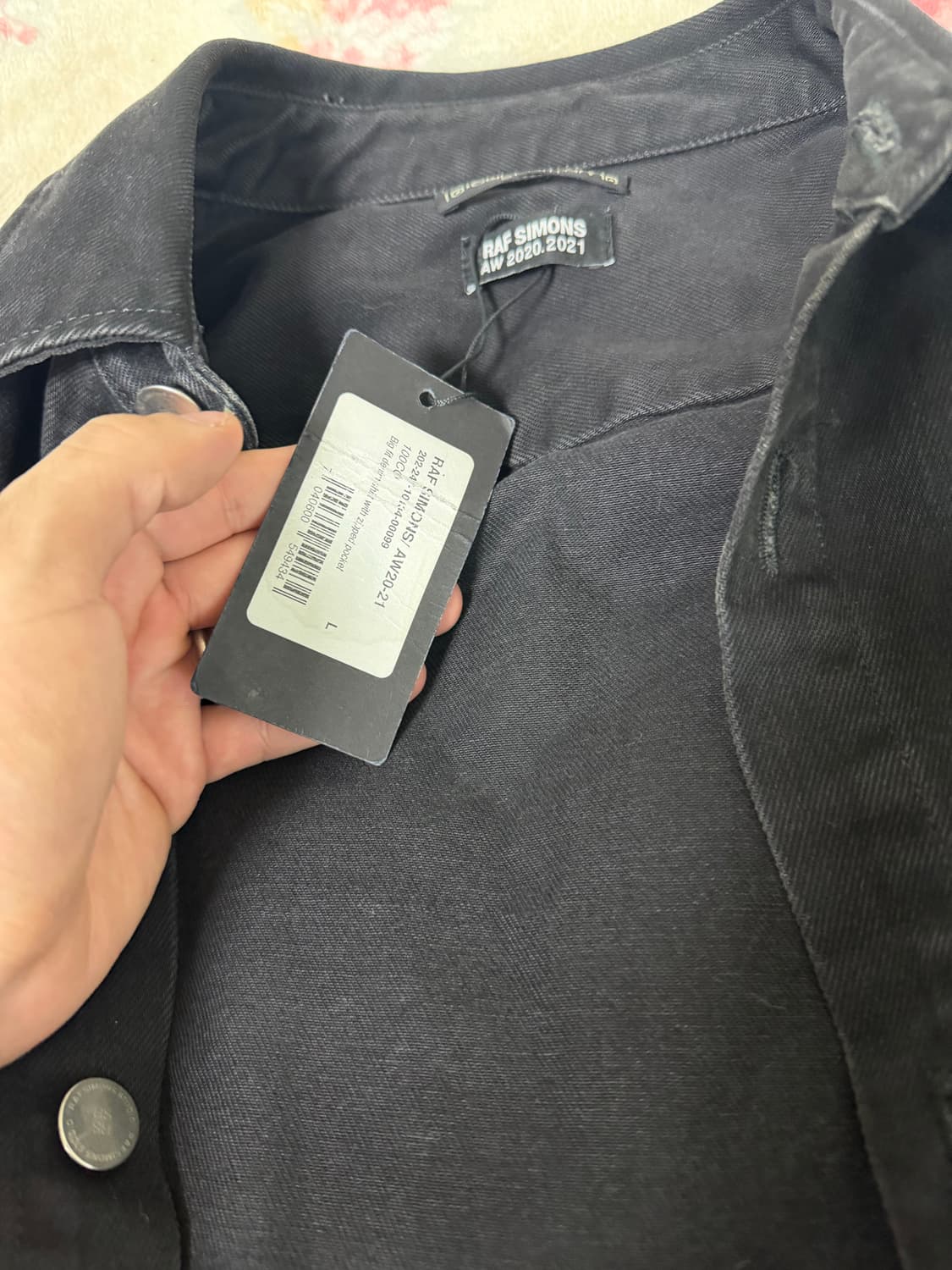 라프시몬스 오버사이즈 데님 체인셔츠 상품이미지2