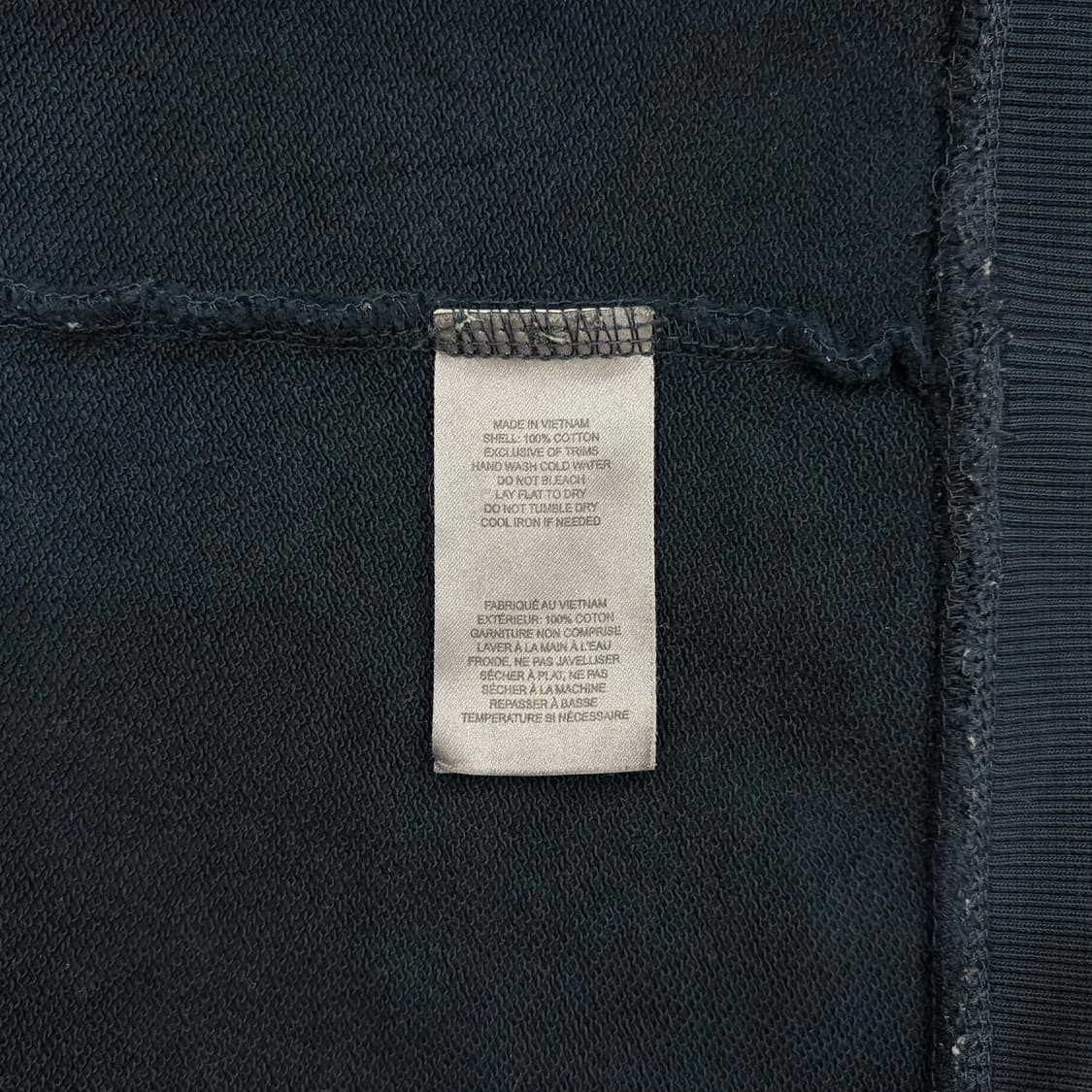 무스너클 네이비 후드티 (오버핏 XL) 상품이미지4