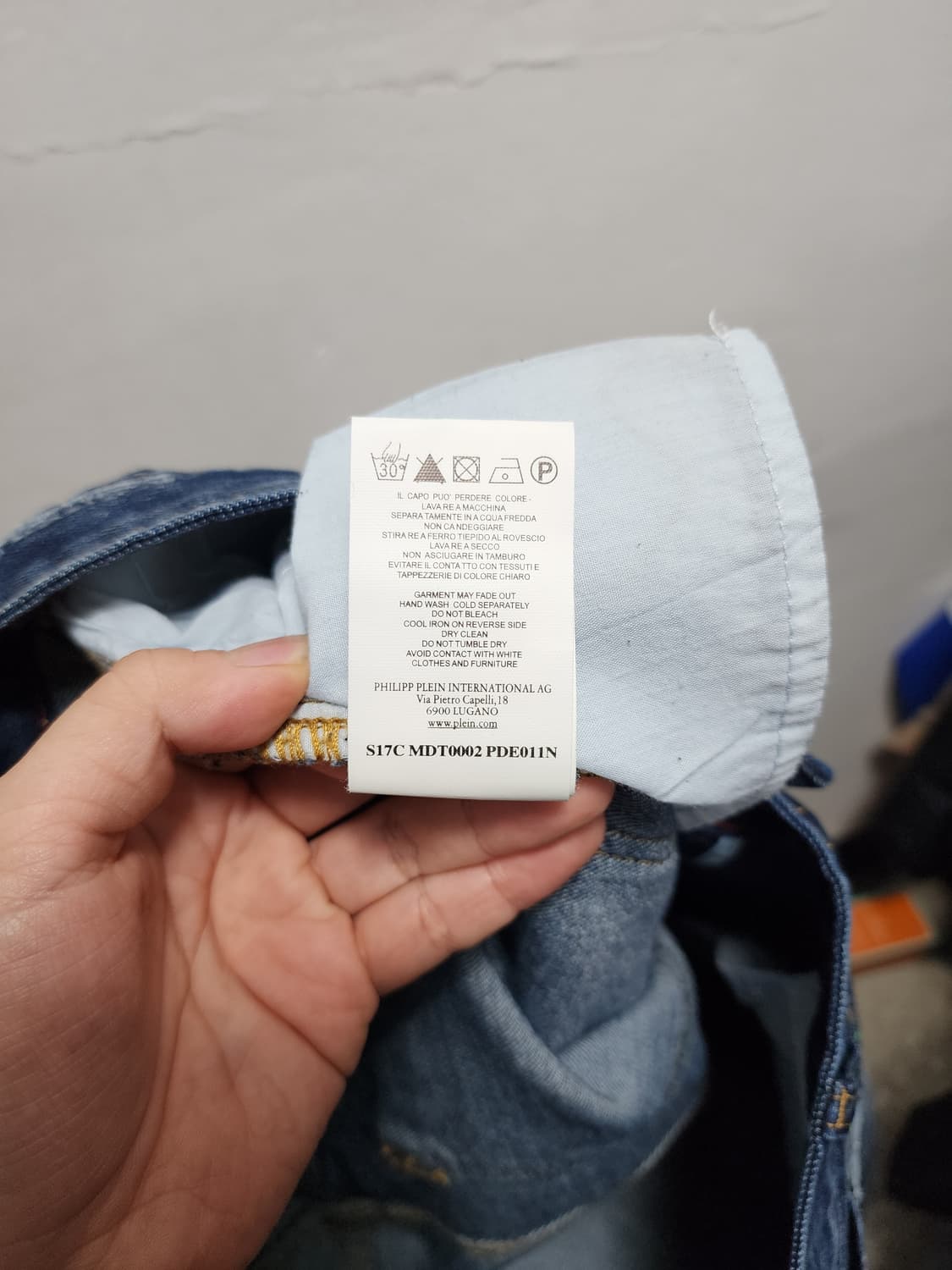 필립플레인 스틸로고 워싱 청바지  상품이미지10