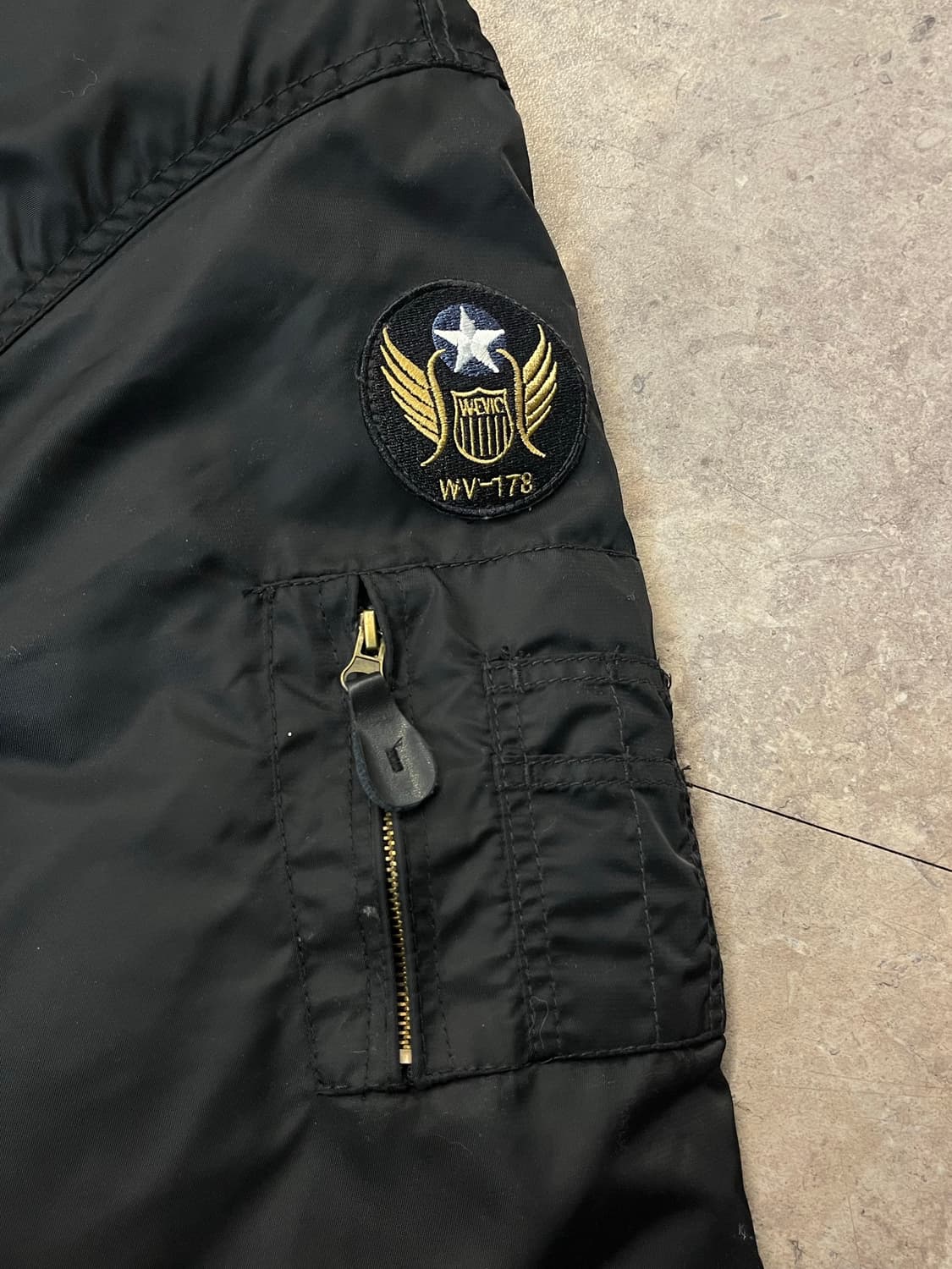 캡틴 위빅 쉐르파 ma1 항공점퍼 블랙 2XL #csz1931 상품이미지6