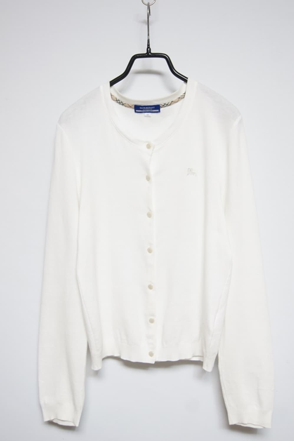 버버리 정품 블루라벨 화이트 가디건 38 상품이미지1