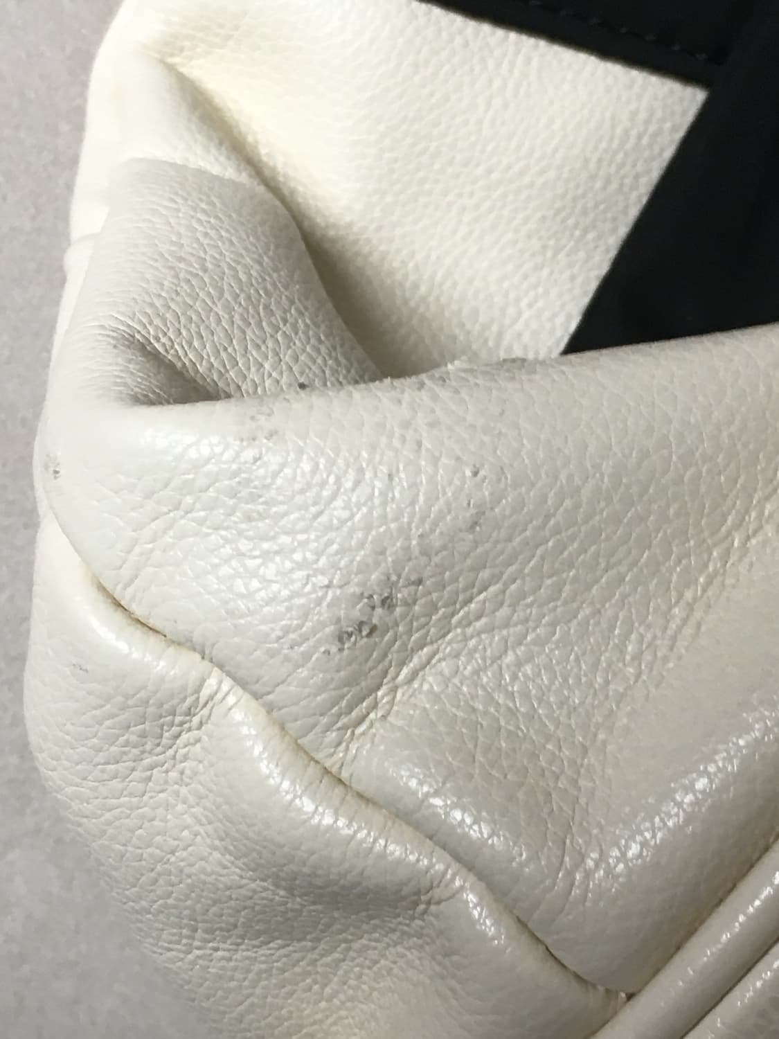 아이보리 블랙 리본 토트백 가방 라떼 히메 갸루 러블리 로걀 빈티지 상품이미지3