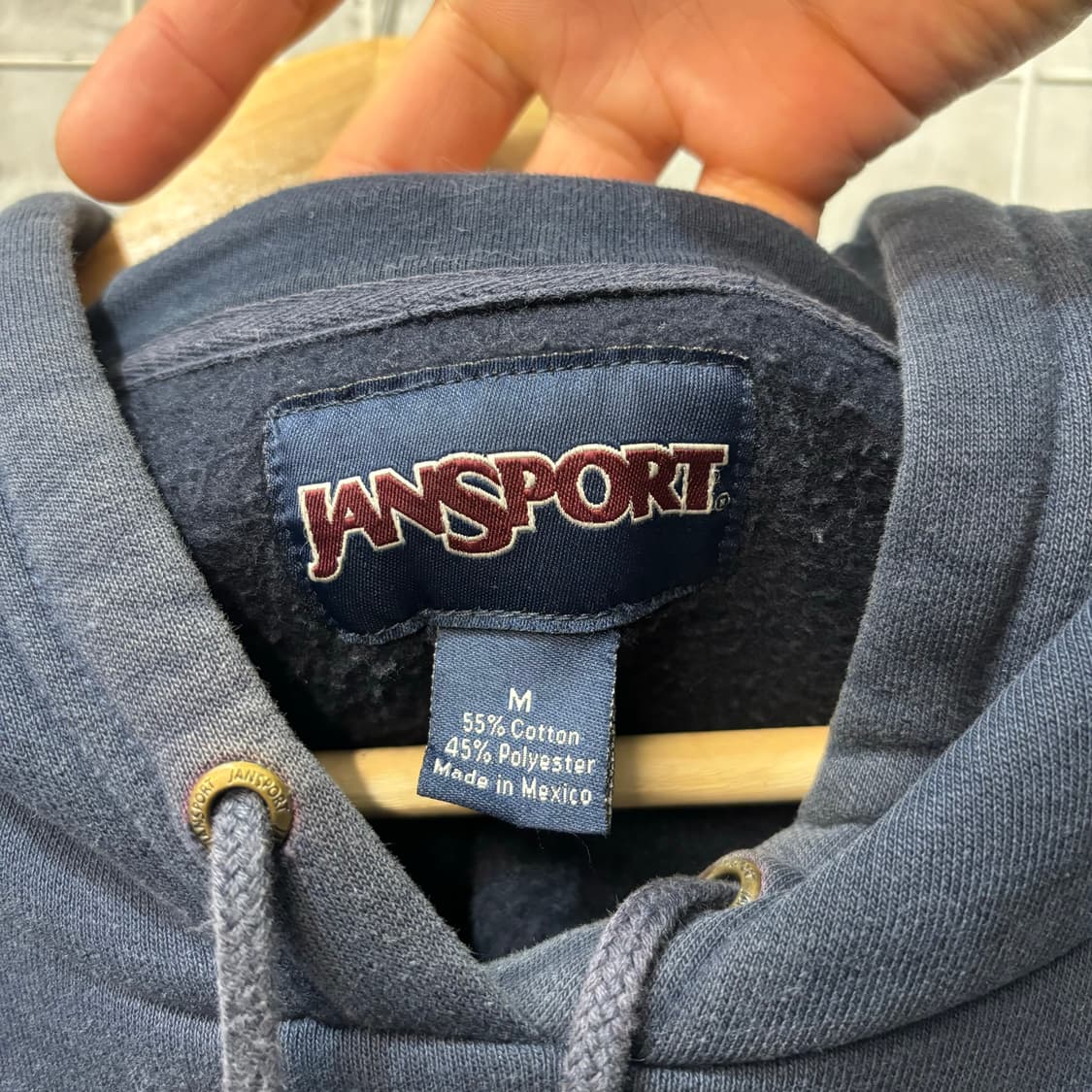 잔스포츠 빈티지 컬럼비아 대학 네이비 후드티 M 상품이미지6