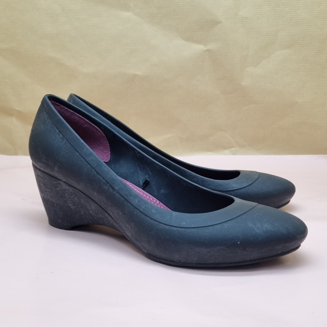 크록스 리나웨지 힐W5 220 굽5.5 상품이미지1