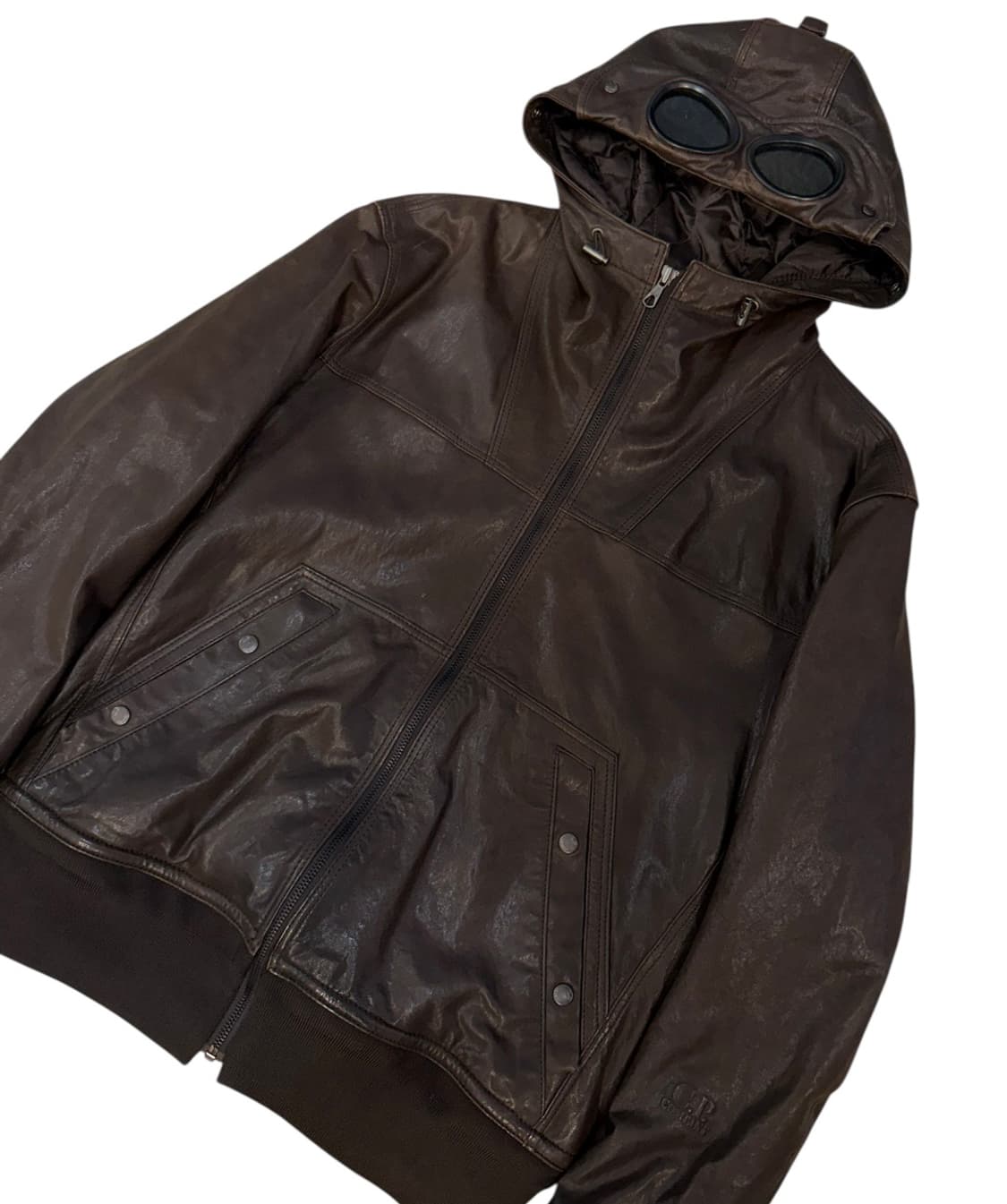 CP컴퍼니 쉽스킨 레더 고글 자켓 상품이미지4