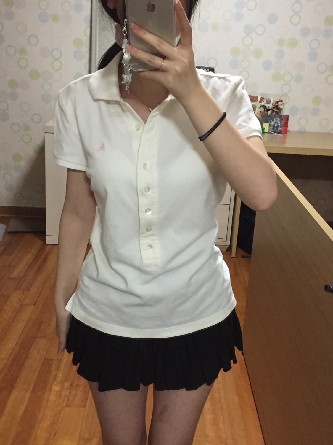 유일매물 버버리 블루라벨 흰핑 카라티 상품이미지1