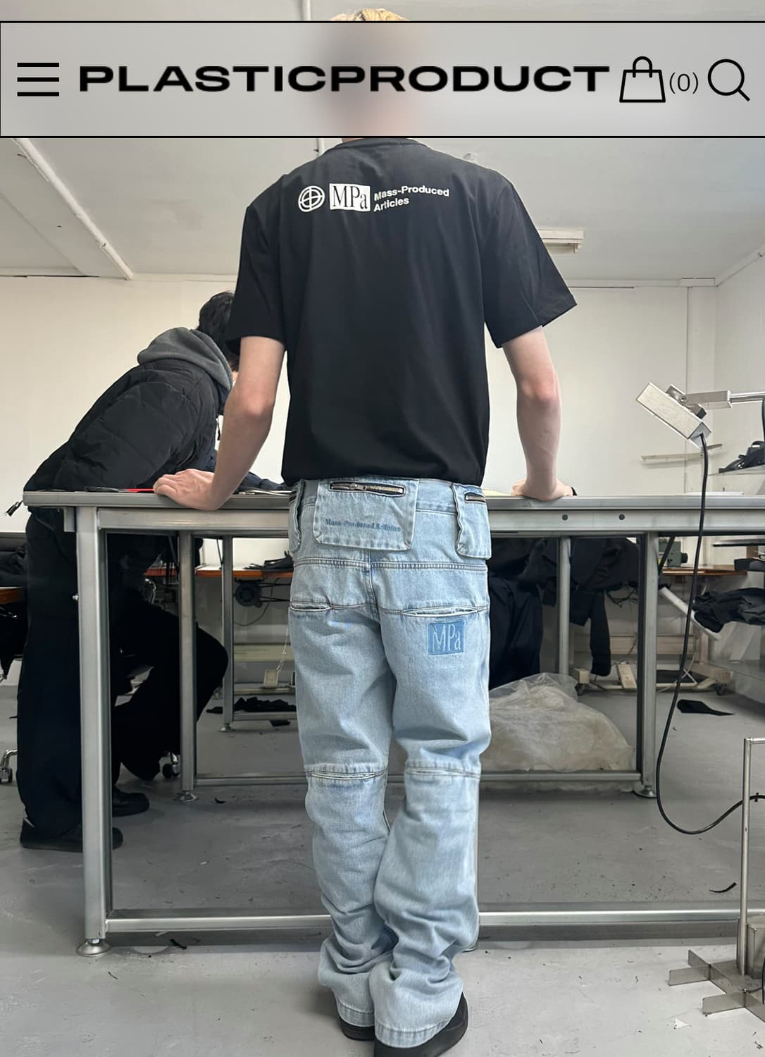 플라스틱프로덕트 MPa BAG PANTS (STEEL BLUE) 상품이미지2