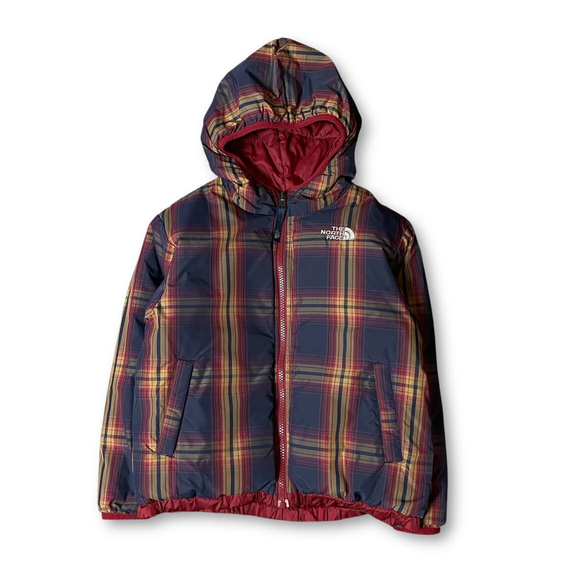 노스페이스 키즈 레드 구스다운 리버시블 패딩 자켓 120 상품이미지4