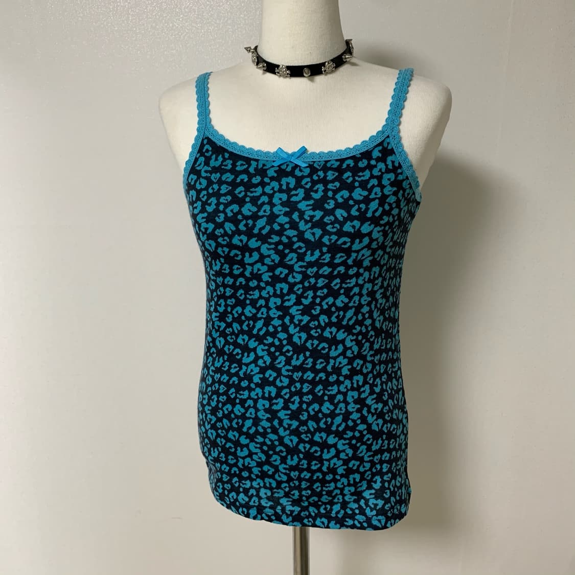 Mint Leopard Sleeveless 상품이미지2