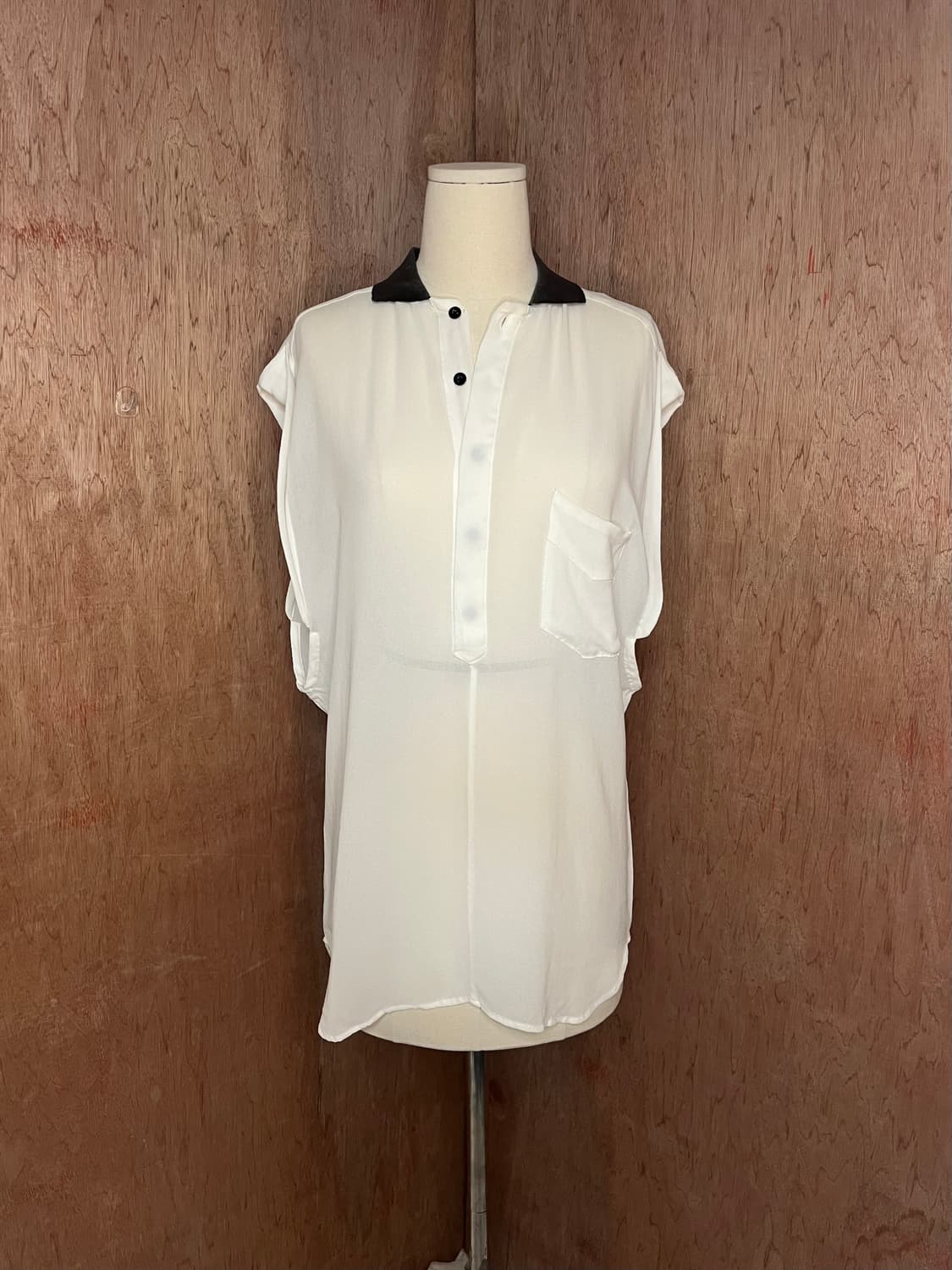 토가 풀라 콘트라스트 칼라 큐프라 셔츠 상품이미지1