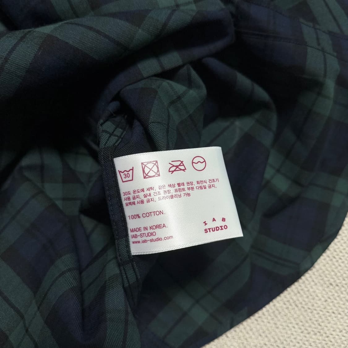 아이앱 스튜디오 체크 셔츠 상품이미지3